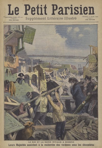 Trzęsienie ziemi w Mesynie w 1908 r., Włochy autorstwa Carrey