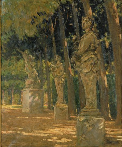Carrefour na końcu Tapis Vert, Wersal autorstwa Carroll Beckwith