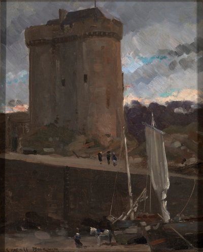 La Tour de Solidor w St. Severin, Normandia autorstwa Carroll Beckwith