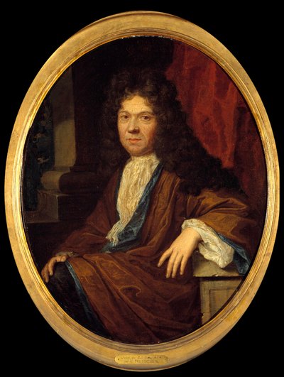 Portret Jean de la Bruyere (1645-1696) moralista francais Obraz przypisywany Casparowi (Gasparowi) Netscherowi (1639-1684). XVII w. niedz. 0,44x0,36 m - Portret Jeana de la Bruyere (1645-1696), francuskiego moralisty. Obraz przypisywany Gasparowi (Casparow autorstwa Caspar (attr. to) Netscher