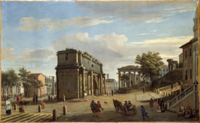 Łuk Konstantyna autorstwa Caspar Adriaans van Wittel