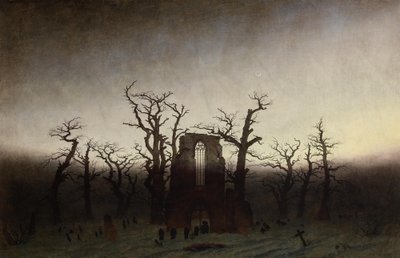 Opactwo w dębowym lesie autorstwa Caspar David Friedrich