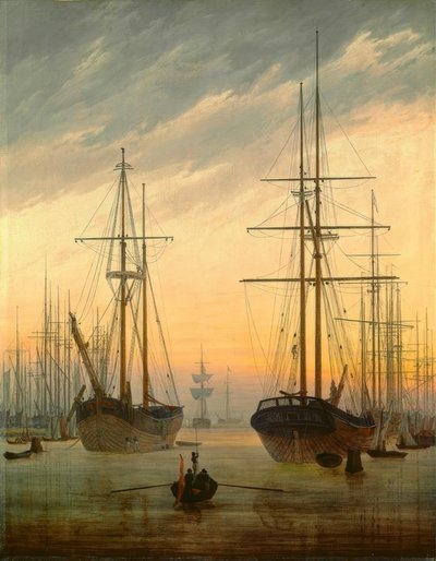 Widok na port autorstwa Caspar David Friedrich