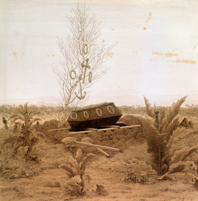 Na skraju grobu, lata 30. XIX wieku. autorstwa Caspar David Friedrich