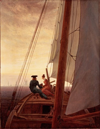 Na marynarzu autorstwa Caspar David Friedrich
