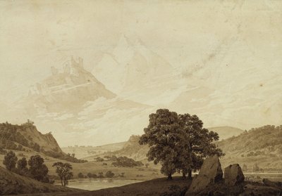 Jesień - Wieczór - Dojrzałość z pór roku, pór dnia i epok cyklu człowieka, 1803 autorstwa Caspar David Friedrich