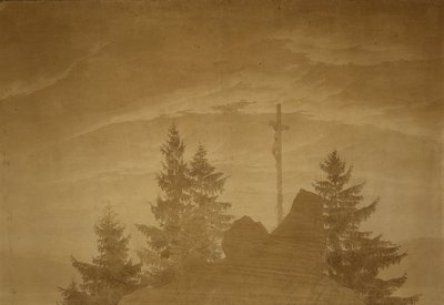 Krzyż w górach autorstwa Caspar David Friedrich