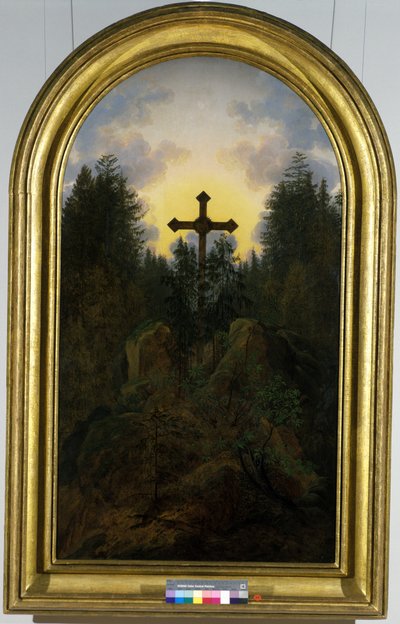 Krzyż w Górach, 1815-20 autorstwa Caspar David Friedrich