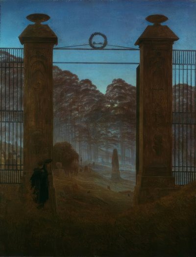 Cmentarz autorstwa Caspar David Friedrich