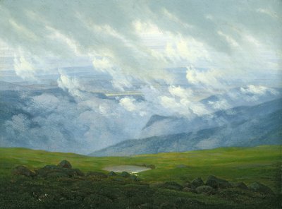 Dryfujące chmury autorstwa Caspar David Friedrich