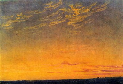 Wieczór z chmurami Caspara Davida Friedricha autorstwa Caspar David Friedrich