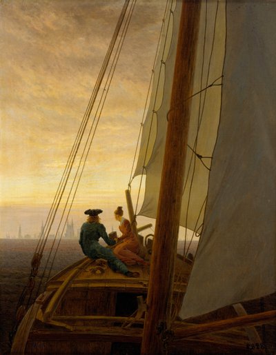 Niemiecki: Auf dem Segler Na żaglowcu autorstwa Caspar David Friedrich