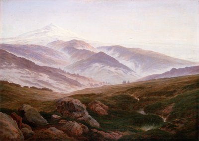 niemiecki: Erinnerungen an das Riesengebirge Wspomnienia z Karkonoszy autorstwa Caspar David Friedrich