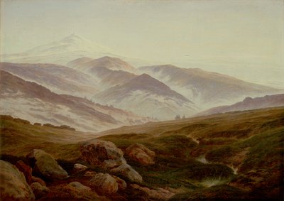 niemiecki: Erinnerungen an das Riesengebirge Wspomnienia z Karkonoszy autorstwa Caspar David Friedrich