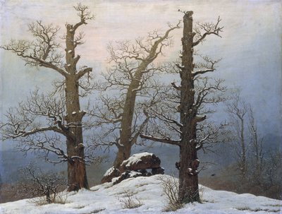Niemiecki: Hünengrab im Schnee Cairn in Snow autorstwa Caspar David Friedrich