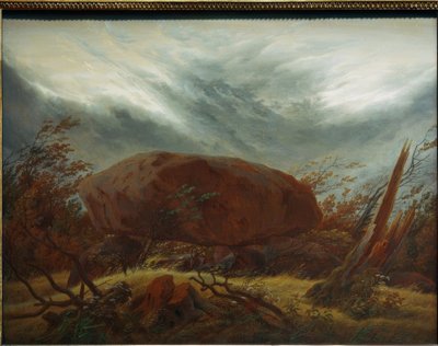 Megalityczny grób jesienią autorstwa Caspar David Friedrich