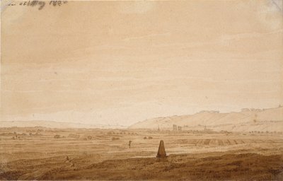 Pejzaż z obeliskiem, 1803 autorstwa Caspar David Friedrich