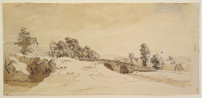 Krajobraz z mostem autorstwa Caspar David Friedrich
