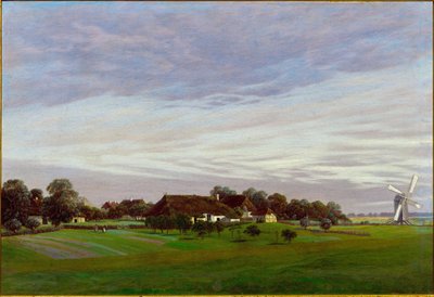„Płaski kraj” Okolice Greifswaldu, Niemcy autorstwa Caspar David Friedrich