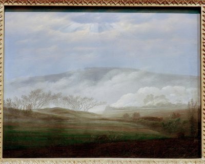 Mgła w dolinie Łaby autorstwa Caspar David Friedrich