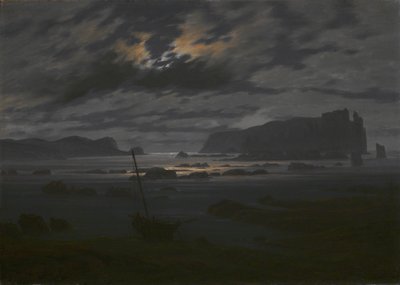 Morze Północne w świetle księżyca, c. 1823 autorstwa Caspar David Friedrich