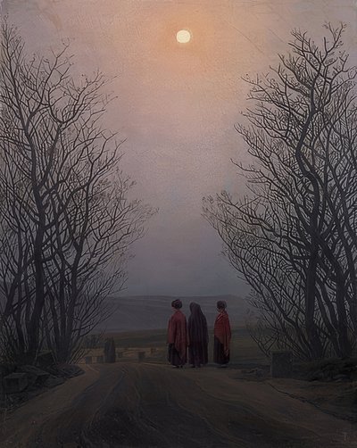 Wielkanocny poranek. Około 1828-35 autorstwa Caspar David Friedrich
