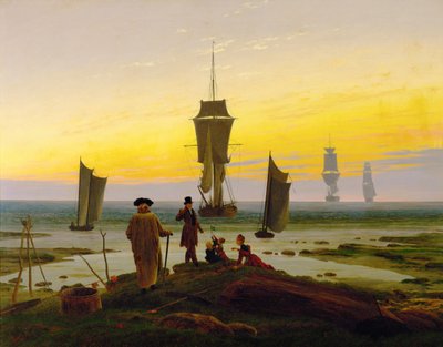 Okresy życia (olej na płótnie) autorstwa Caspar David Friedrich