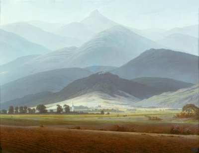 Krajobraz Karkonoszy autorstwa Caspar David Friedrich