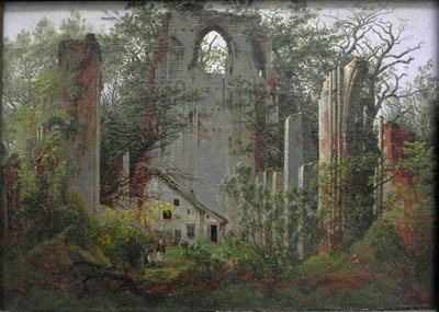 Ruiny klasztoru Eldena w pobliżu Greifswaldu autorstwa Caspar David Friedrich