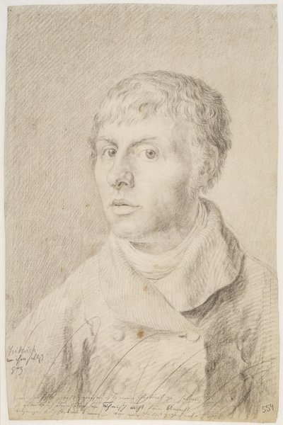 Autoportret, 1800 autorstwa Caspar David Friedrich