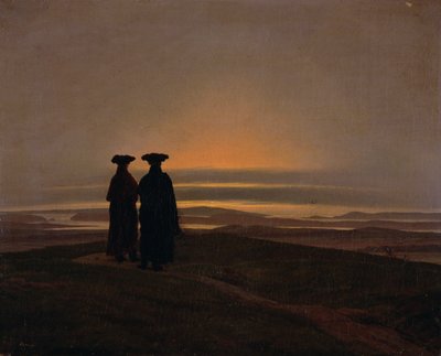 Zachód słońca (Brothers) autorstwa Caspar David Friedrich