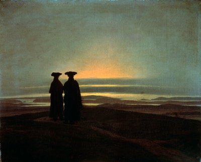Sunset Brothers, między 1830 a 1835 rokiem. autorstwa Caspar David Friedrich