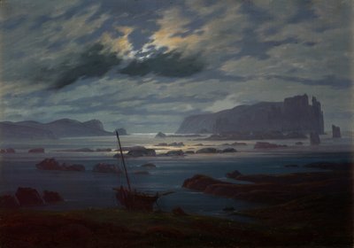 Morze Północne w świetle księżyca, 1823-24 autorstwa Caspar David Friedrich