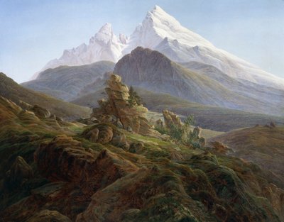 Watzmann (olej na płótnie) autorstwa Caspar David Friedrich