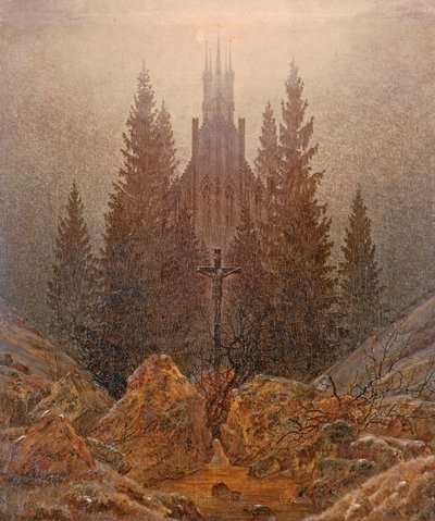 Krzyż w górach autorstwa Caspar David Friedrich
