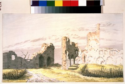 „Widok na ruiny klasztoru w Elden” (klasztor w Elden) Akwarela autorstwa Caspara Davida Friedricha (1774-1840) XIX-wieczne Muzeum Puszkina Moskwa autorstwa Caspar David Friedrich