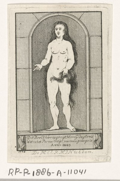 Nisza z posągiem syreny autorstwa Caspar Jacobsz. Philips
