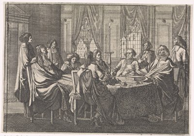 Negocjacje podczas pokoju w Münster, 1648 autorstwa Caspar Luyken (attributed to)