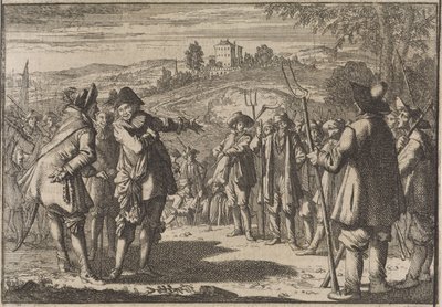 Bunt chłopów angielskich, 1645 autorstwa Caspar Luyken (attributed to)