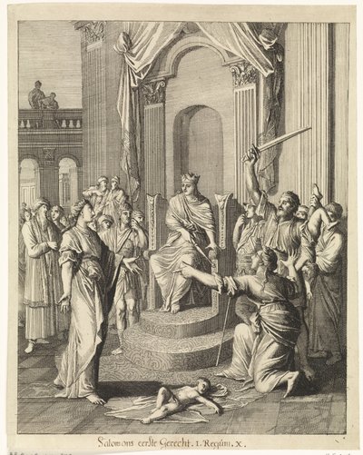 Sąd Salomona autorstwa Caspar Luyken