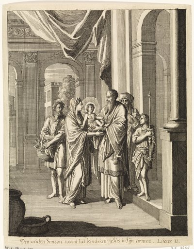 Simeon i Dzieciątko Jezus autorstwa Caspar Luyken