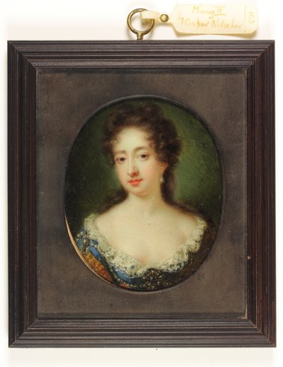 Mary II (akwarela na welinie) autorstwa Caspar Netscher