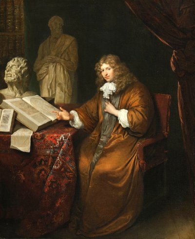 „Portret Abrahama van Lennepa (1627-1678)” (Portret kolekcjonera Abrahama van Lennepa) Peinture de Caspar Netscher (1639-1684) autorstwa Caspar Netscher