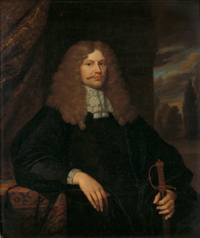 Portret Cornelisa Backera (1633-81), radnego, radnego i pułkownika milicji amsterdamskiej autorstwa Caspar Netscher