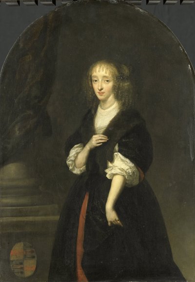 Portret Jacoby Bicker (1640-95), żony Pietera de Graeff autorstwa Caspar Netscher