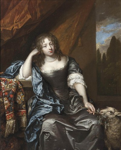 Portret nieznanej kobiety autorstwa Caspar Netscher