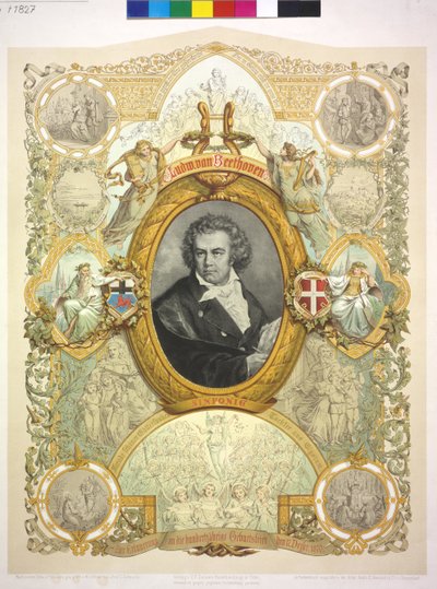 Ludwig van Beethoven autorstwa Casper Johann Nepomuk Scheuren