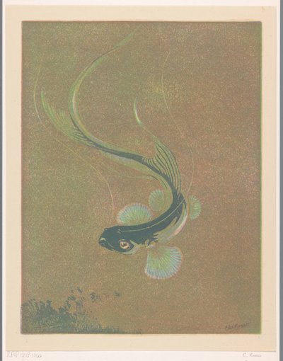 Pływające ryby Ryba pływająca (tytuł oryginalny) autorstwa Casper M.L. Kouw (signed by artist)