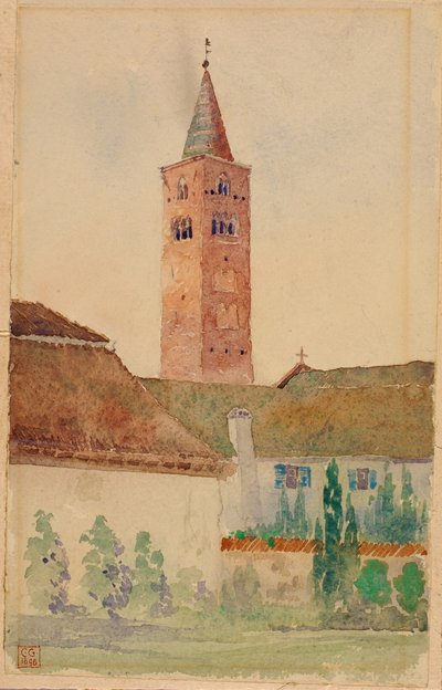 Wieża kościelna, Włochy autorstwa Cass Gilbert