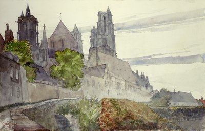 Katedra w Laon, Francja autorstwa Cass Gilbert